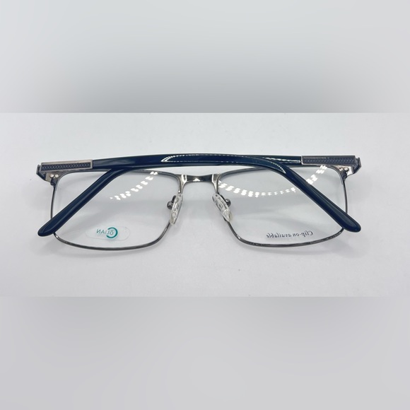 Design Italy S117 Black Rectangular Sunglasses Frames Only - Picture 4 of 8